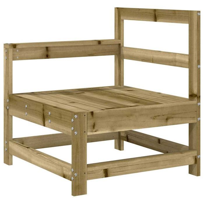 Set mobilier relaxare de grădină, 8 piese, lemn de pin tratat WALTI