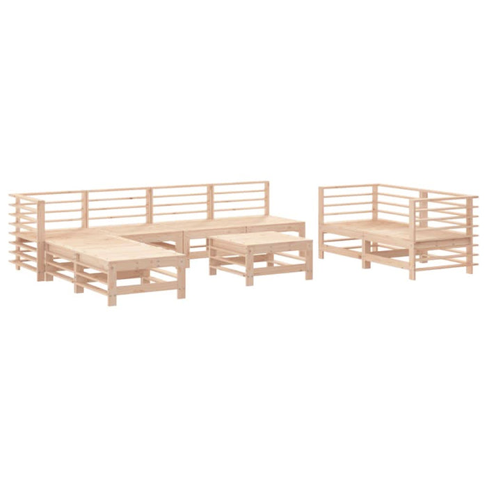 Set mobilier grădină, 9 piese, lemn masiv de pin - WALTI WALTI