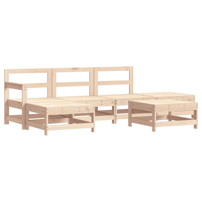 Set mobilier relexare de grădină, 6 piese, lemn masiv de pin - WALTI WALTI