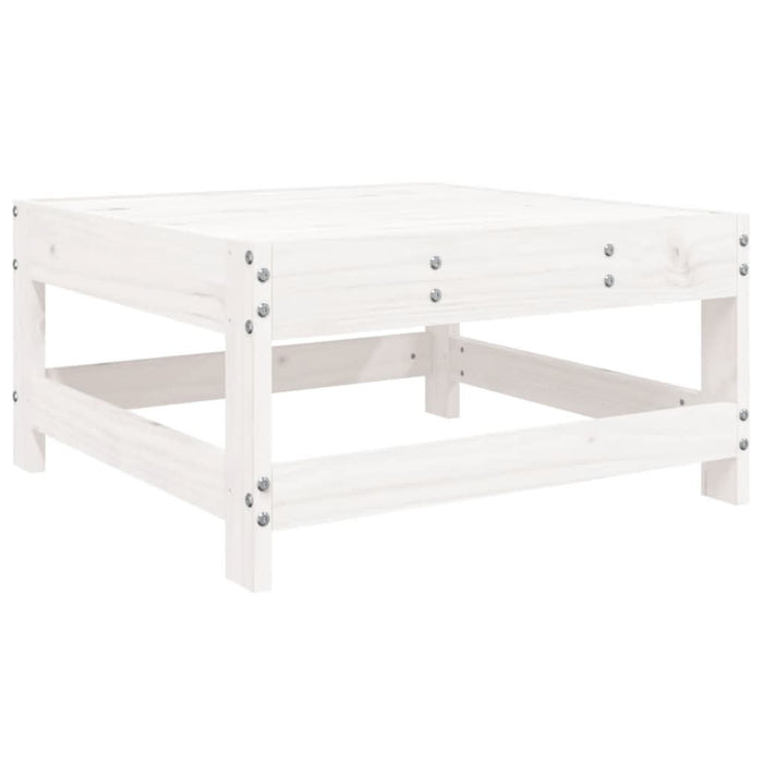 Set mobilier de grădină, 6 piese, alb, lemn masiv pin - WALTI WALTI