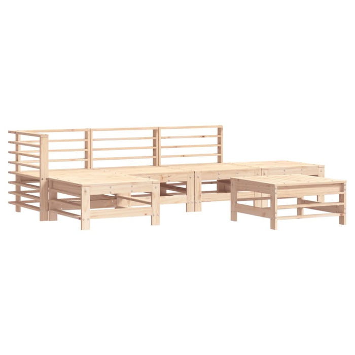 Set mobilier relexare de grădină, 6 piese, lemn masiv de pin - WALTI WALTI