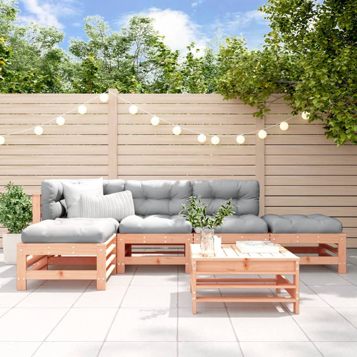 Set mobilier relaxare grădină, 6 piese, lemn masiv Douglas - WALTI WALTI