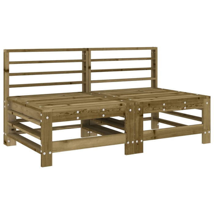 Set mobilier de grădină, 7 piese, lemn de pin tratat - WALTI WALTI