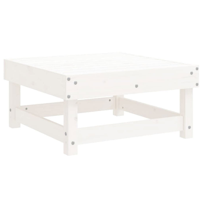Set mobilier de grădină, 7 piese, alb, lemn masiv de pin - WALTI WALTI