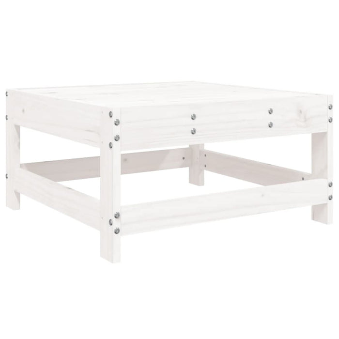 Set mobilier de grădină, 7 piese, alb, lemn masiv de pin - WALTI WALTI