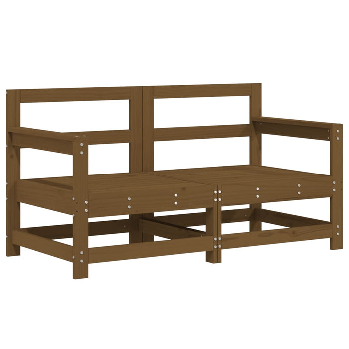 Set mobilier de grădină, 7 piese, maro miere, lemn masiv de pin WALTI
