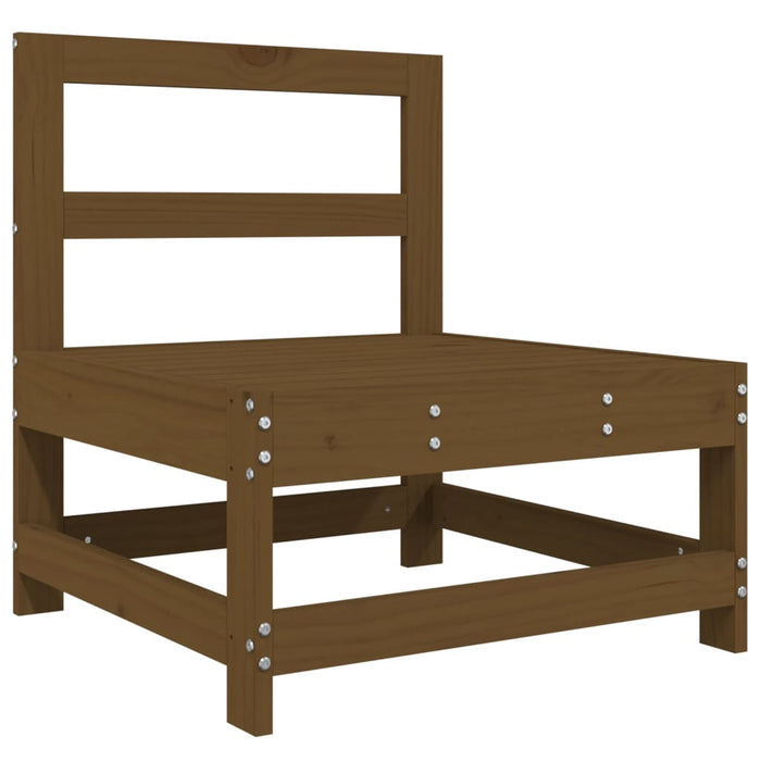 Set mobilier de grădină, 7 piese, maro miere, lemn masiv de pin WALTI