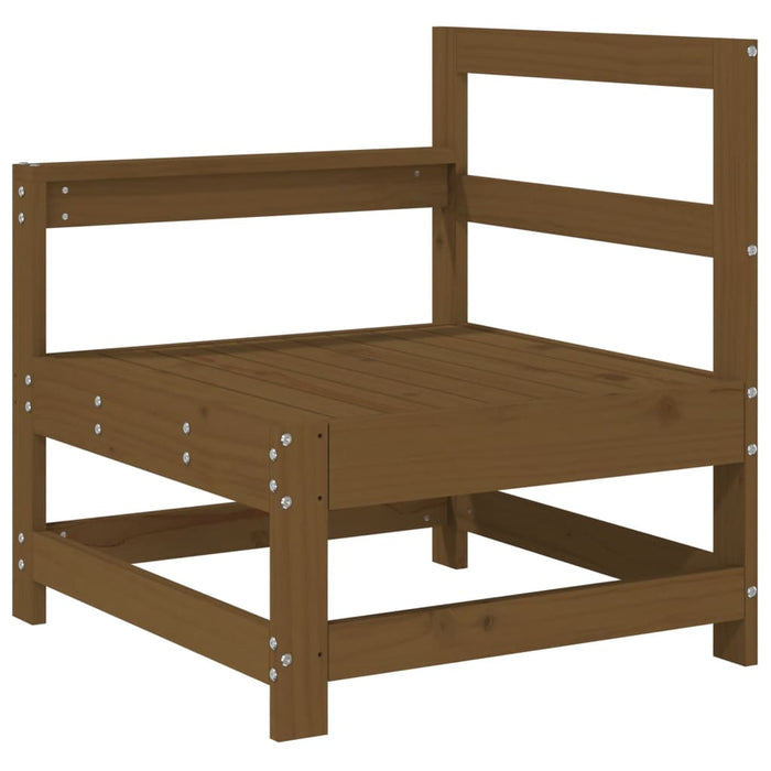 Set mobilier de grădină, 7 piese, maro miere, lemn masiv de pin WALTI