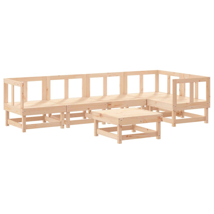 Set mobilier relexare de grădină, 6 piese, lemn masiv de pin - WALTI WALTI