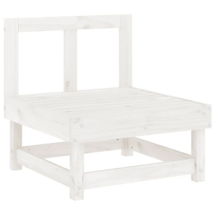 Set mobilier de grădină, 6 piese, alb, lemn masiv pin - WALTI WALTI