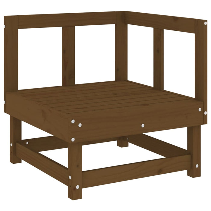 Set mobilier grădină, 6 piese, maro miere, lemn masiv de pin WALTI