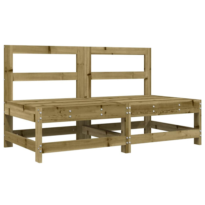 Set mobilier relaxare de grădină, 6 piese, lemn de pin tratat WALTI