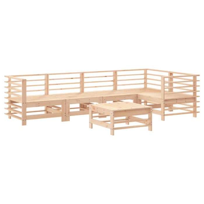 Set mobilier relexare de grădină, 6 piese, lemn masiv de pin - WALTI WALTI