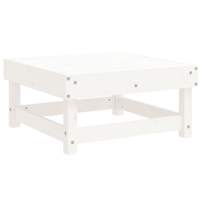 Set mobilier relaxare de grădină, 4 piese, alb, lemn masiv pin - WALTI WALTI
