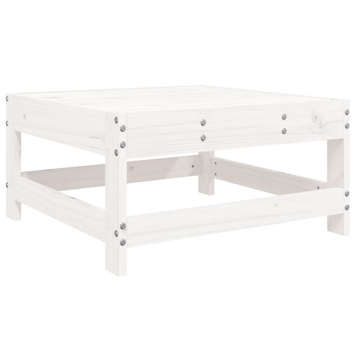 Set mobilier relaxare de grădină, 4 piese, alb, lemn masiv pin - WALTI WALTI