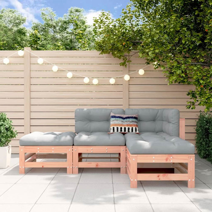 Set mobilier relaxare grădină, 4 piese, lemn masiv Douglas - WALTI WALTI