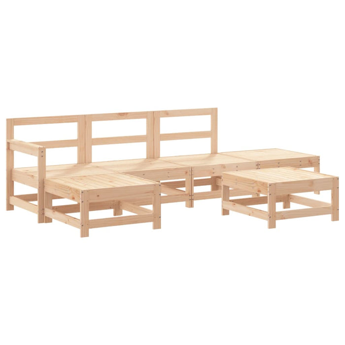 Set mobilier relexare de grădină, 6 piese, lemn masiv de pin - WALTI WALTI