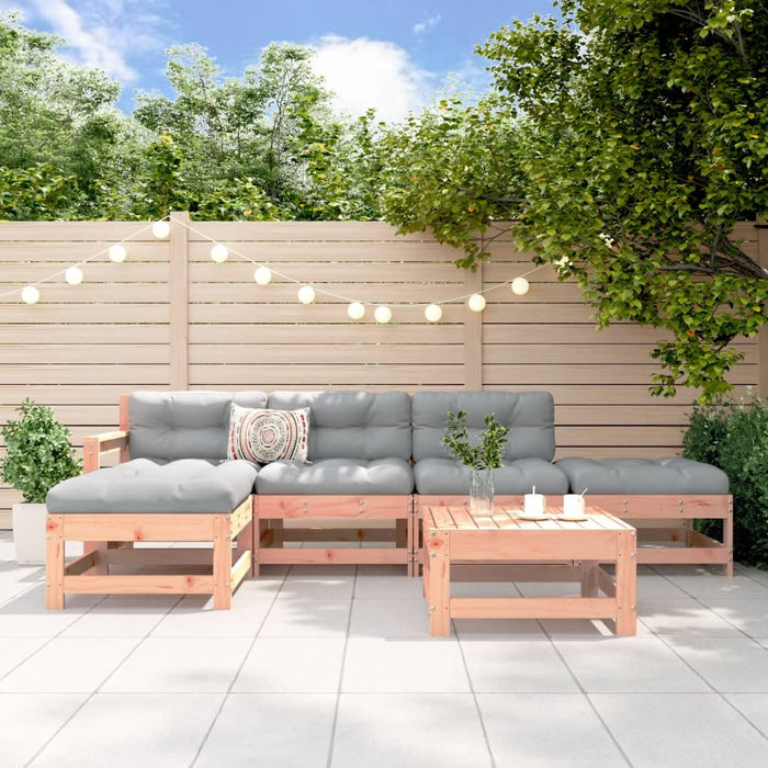 Set mobilier relaxare grădină, 6 piese, lemn masiv Douglas - WALTI WALTI