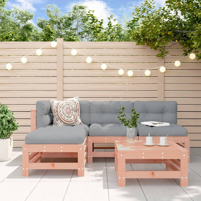 Set mobilier relaxare de grădină, 5 piese, lemn masiv douglas - WALTI WALTI