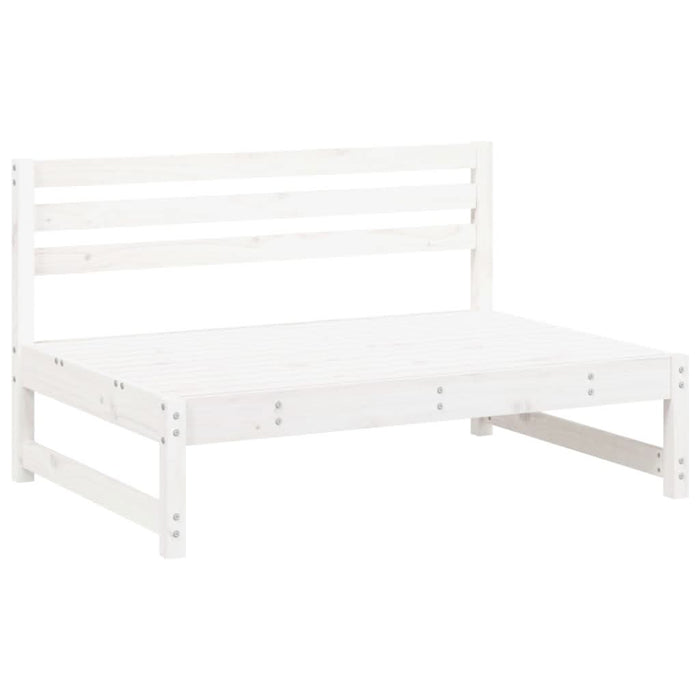 Set mobilier relaxare grădină, 2 piese, alb, lemn masiv de pin - WALTI WALTI