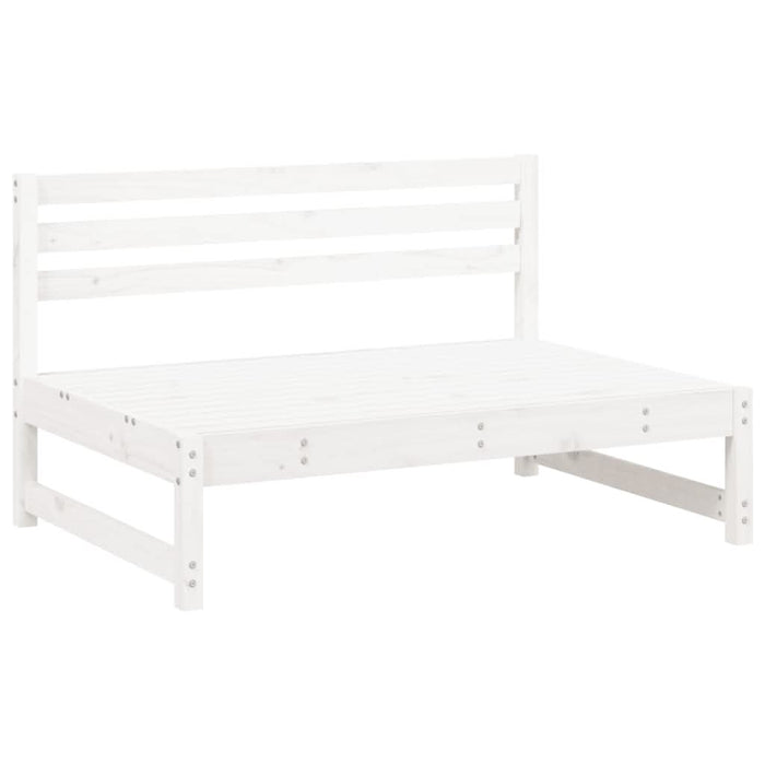 Set mobilier relaxare de grădină, 4 piese, alb, lemn masiv pin - WALTI WALTI