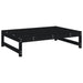 Set mobilier relaxare de grădină 4 piese, negru, lemn masiv pin - WALTI WALTI