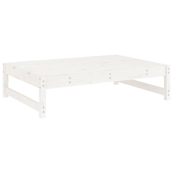 Set mobilier relaxare de grădină 5 piese alb lemn masiv de pin - WALTI WALTI