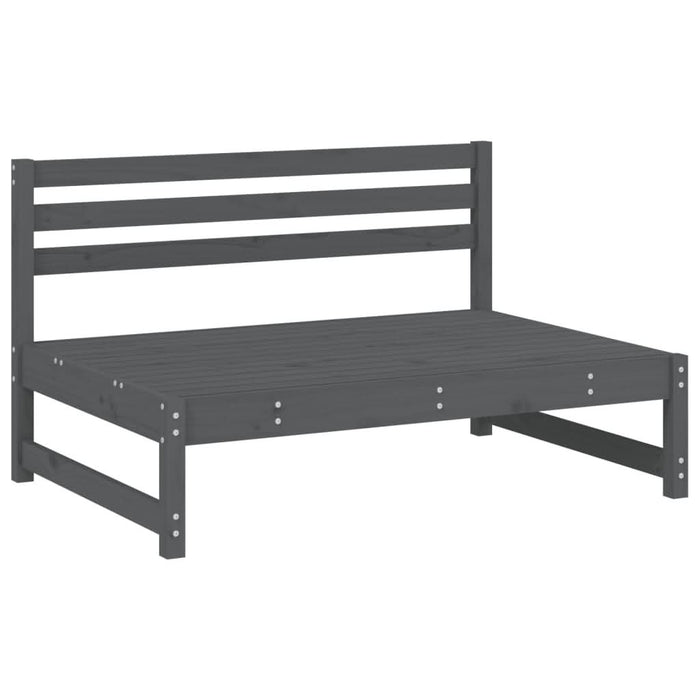 Set mobilier relaxare de grădină 5 piese gri lemn masiv de pin - WALTI WALTI