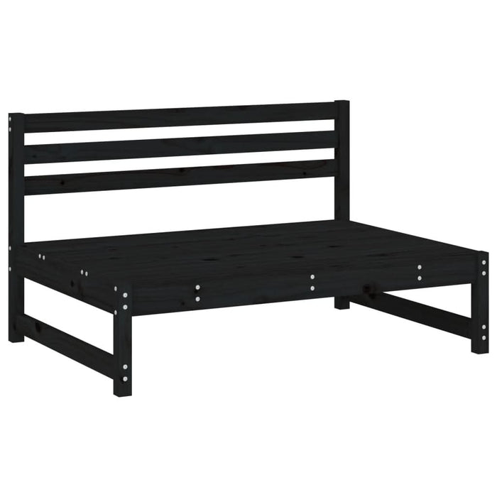 Set Set mobilier relaxare grădină 5 piese negru lemn masiv pin - WALTI WALTI