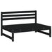 Set Set mobilier relaxare grădină 5 piese negru lemn masiv pin - WALTI WALTI