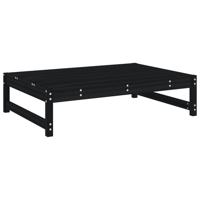Set Set mobilier relaxare grădină 5 piese negru lemn masiv pin - WALTI WALTI