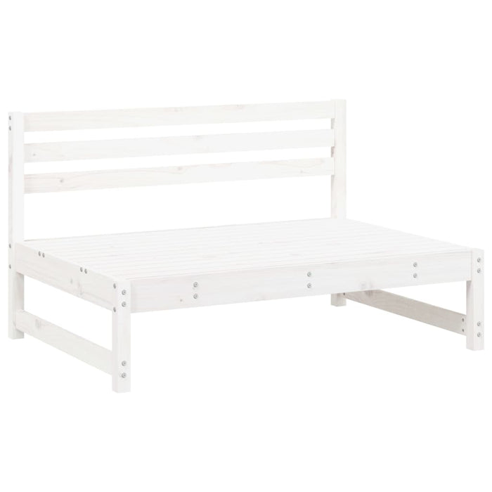 Set mobilier de grădină, 6 piese, alb, lemn masiv pin - WALTI WALTI