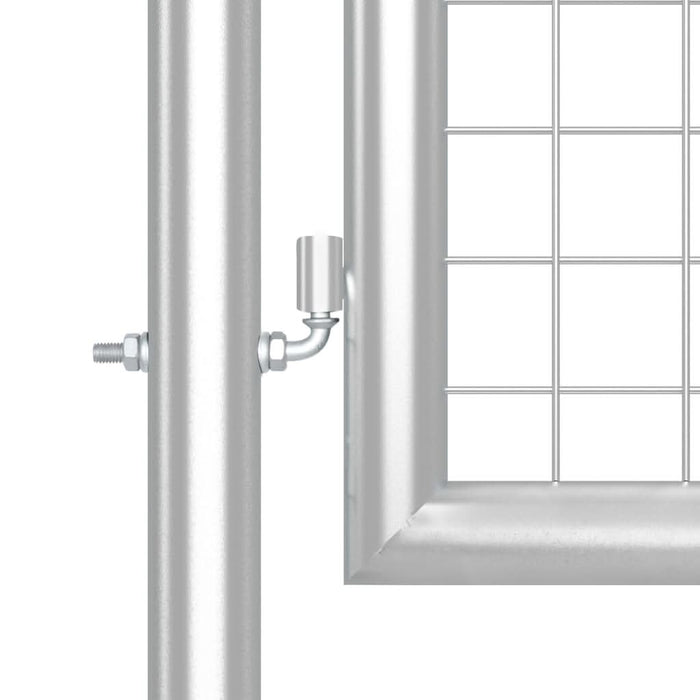 Poartă de grădină din plasă argintie 300x175 cm oțel galvanizat - WALTI WALTI
