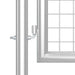 Poartă de grădină din plasă argintie 300x175 cm oțel galvanizat - WALTI WALTI