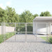 Poartă de grădină din plasă argintie 300x175 cm oțel galvanizat - WALTI WALTI