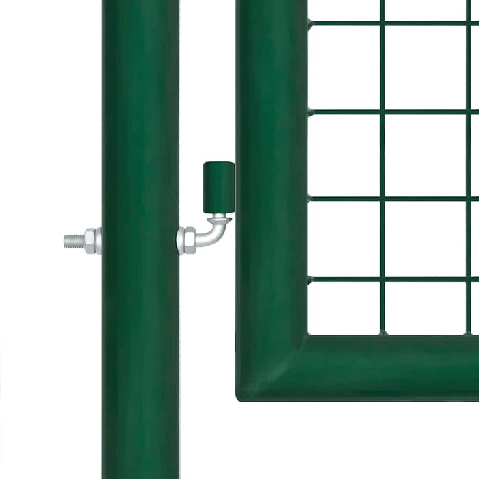 Poartă de grădină din plasă, verde, 350x125 cm, oțel galvanizat - WALTI WALTI