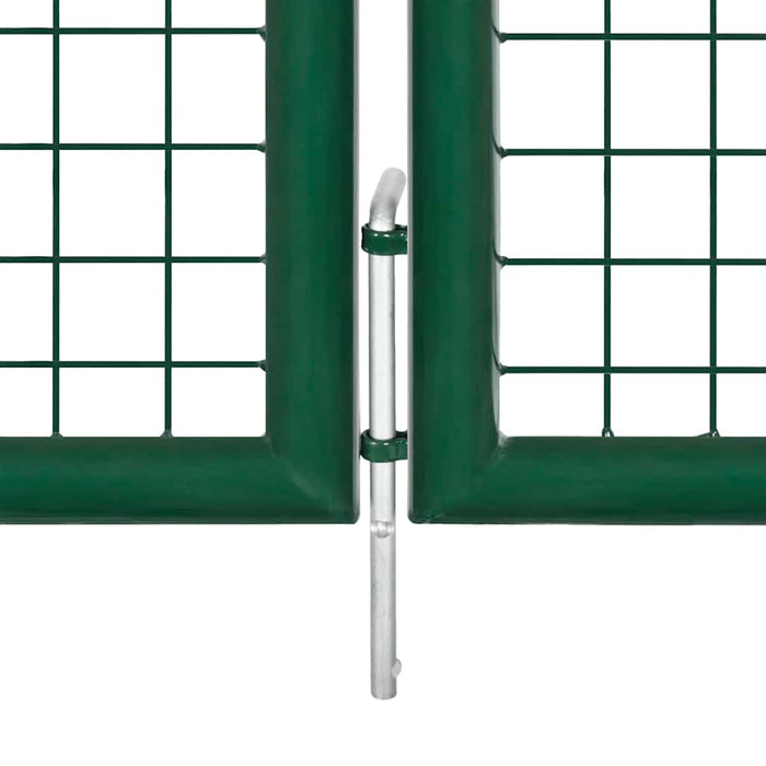 Poartă de grădină din plasă, verde, 350x125 cm, oțel galvanizat - WALTI WALTI