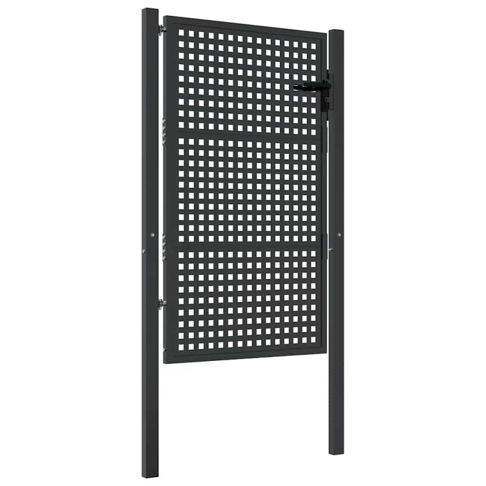 Poartă de grădină antracit 100x150 cm oțel - WALTI WALTI
