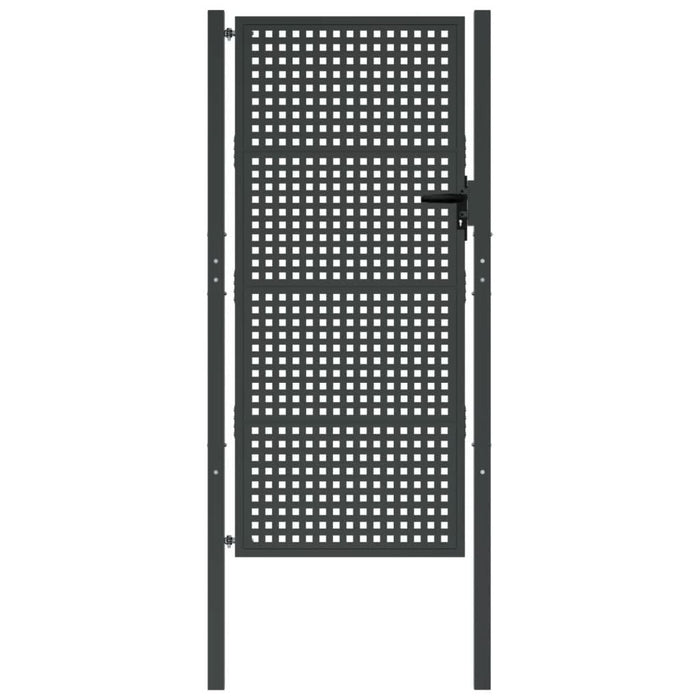 Poartă pentru grădină, antracit, 105x250 cm, oțel - WALTI WALTI