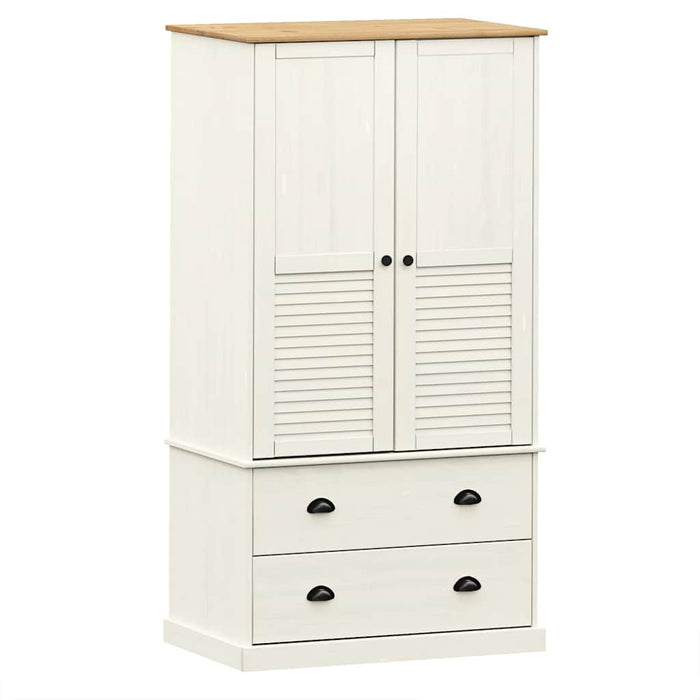 Dulap VIGO, alb, 90x55x170 cm, lemn masiv de pin - WALTI WALTI