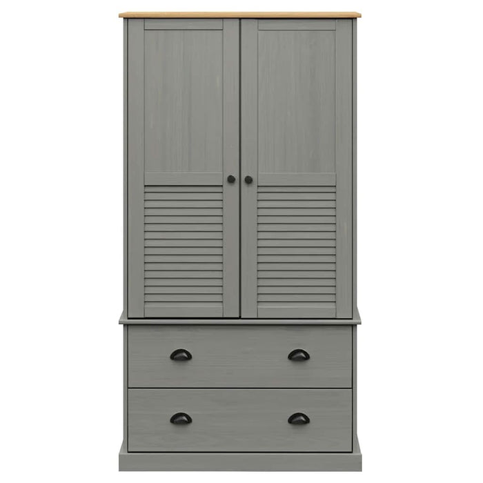 Șifonier VIGO, gri, 90x55x170 cm, lemn masiv de pin - WALTI WALTI