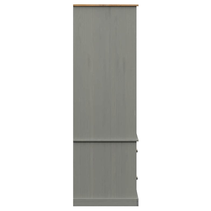 Șifonier VIGO, gri, 90x55x170 cm, lemn masiv de pin - WALTI WALTI