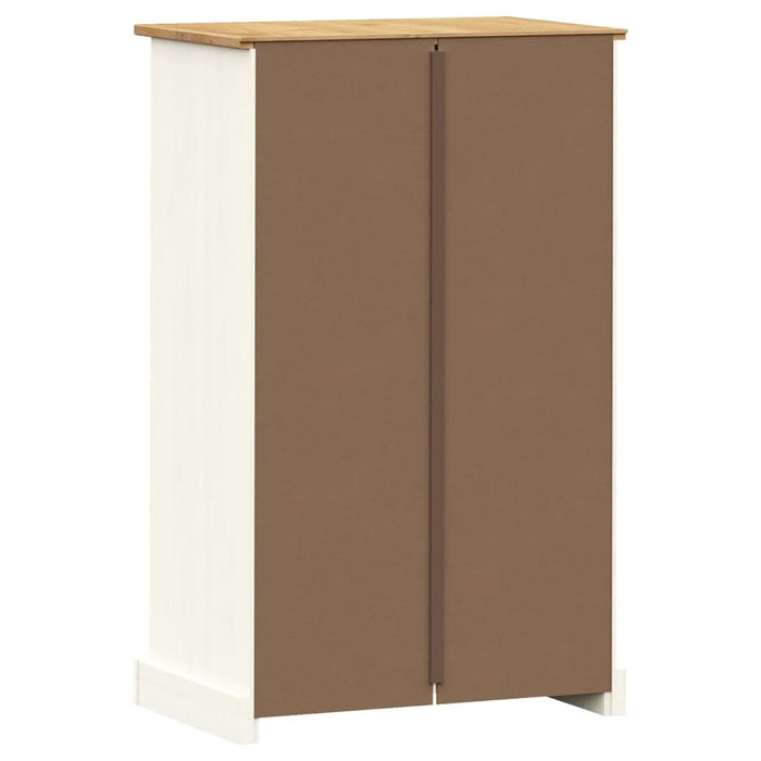 Dulap de pantofi VIGO, alb, 60x35x96 cm, lemn masiv de pin - WALTI WALTI