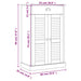 Dulap de pantofi VIGO, alb, 60x35x96 cm, lemn masiv de pin - WALTI WALTI