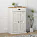 Dulap de pantofi VIGO, alb, 60x35x96 cm, lemn masiv de pin - WALTI WALTI