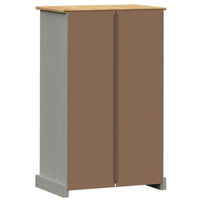 Dulap de pantofi VIGO, gri, 60x35x96 cm, lemn masiv de pin - WALTI WALTI