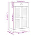 Dulap de pantofi VIGO, gri, 60x35x96 cm, lemn masiv de pin - WALTI WALTI
