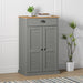 Dulap de pantofi VIGO, gri, 60x35x96 cm, lemn masiv de pin - WALTI WALTI
