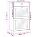 Dulap de pantofi VIGO, 60x35x96 cm, alb, lemn masiv de pin - WALTI WALTI