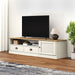 Comodă TV VIGO, alb, 156x40x40 cm, lemn masiv de pin - WALTI WALTI